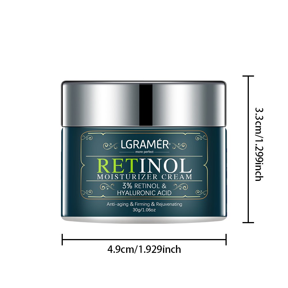 Retinol Face Cream Facial Moisturizer with Hyaluronic Acid Day & Night Anti Aging Cream Wrinkle Cream for Face