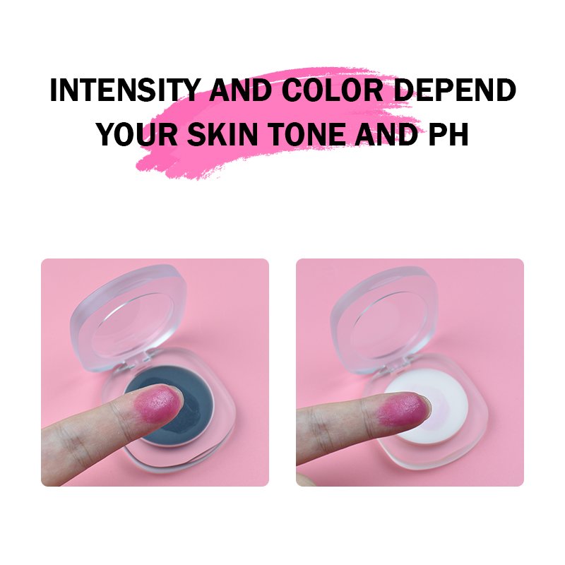 Tint Natural Lightweight Makeup Cheek Lip Private Label Vegan Pigmented Blusher Black Pink Magic PH Color Changing Cream Blush