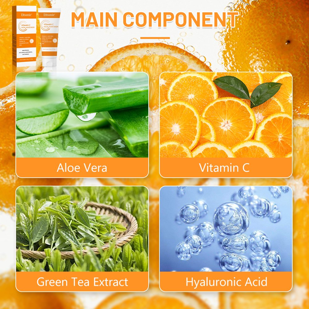 OEM Vitamin C Facial Moisturizer Whitening Cream For Brighten Anti-aging Anti-wrinkle Skin Brightening Moisturizing Face Cream
