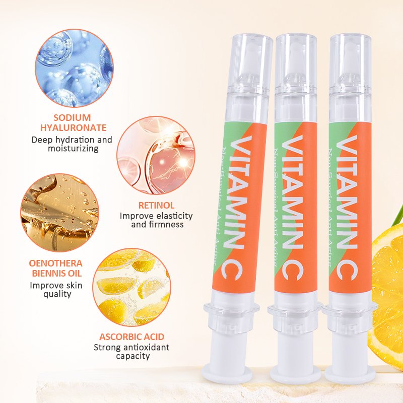 Private Label Facial Peptide Anti Aging Wrinkle Vitamin C Remove Dark Spot brighten Whitening Face Cream