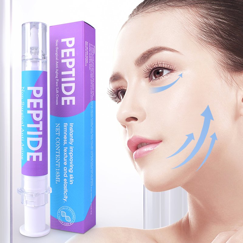 Private Label Facial Peptide Anti Aging Wrinkle Vitamin C Remove Dark Spot brighten Whitening Face Cream