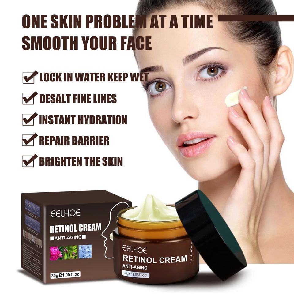 Retinol Anti Aging Face Cream Remove Wrinkle Firming Skin Care Hyaluronic Acid Moisturizing Whitening Bright Beauty Cosmetics