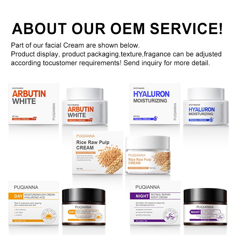 OEM Private Label Anti Wrinkle Lightening NICOTINAMIDE Hyaluronic acid Cream Collagen Repairing Face Cream Moisturizer Cream