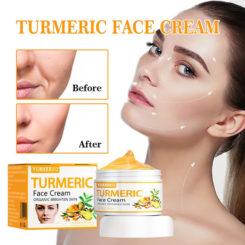 OEM/ODM Organic Natural Turmeric cream Skin Care Set Brightening Tumeric Face Cream Anti Aging Whitening cream
