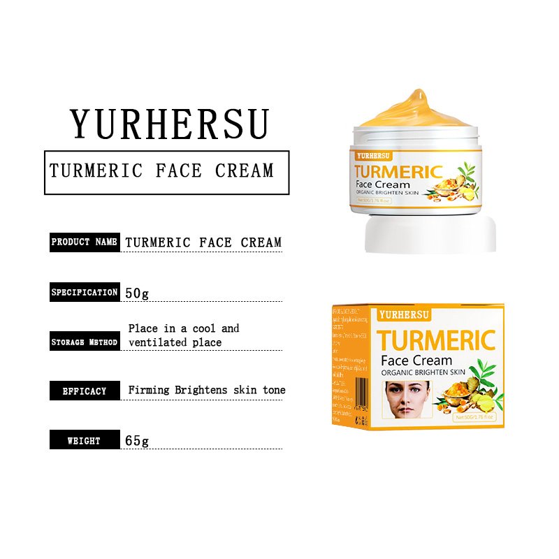 OEM/ODM Organic Natural Turmeric cream Skin Care Set Brightening Tumeric Face Cream Anti Aging Whitening cream