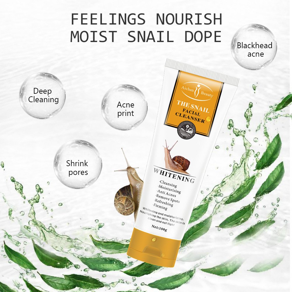 Snail Original Liquid Facial Cleanser Facial Cleansing and Refreshing 100g Facial Cleanser