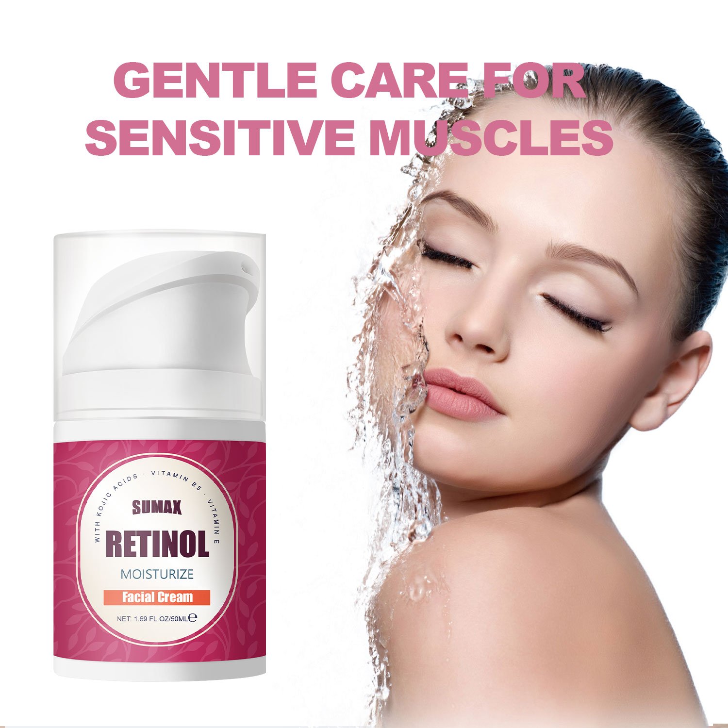 Custom OEM Skin Care Women Face Cream With Vitamin E Kojic Acid Glow Skin Dark Spots Reduce Better Skin Texture Retinol Cream