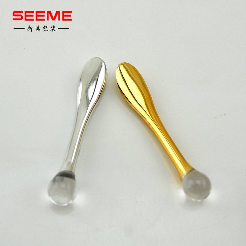 Wholesale popular colorful small luxury face cream plastic spatula for cosmetic