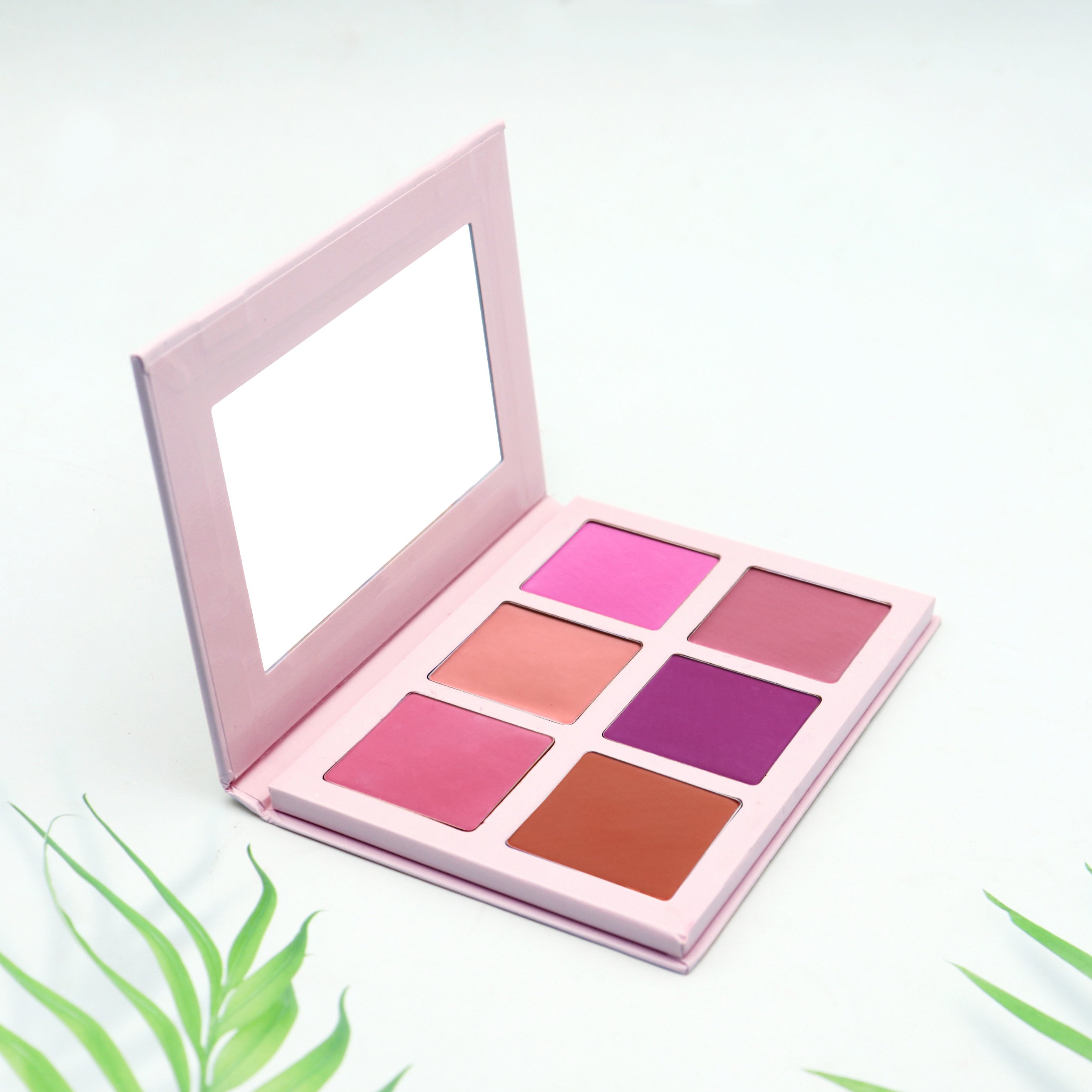 Customized Individually diy blush palette High Pigment blush Highlighter Palettes Private Label Baked Highlighter Makeup