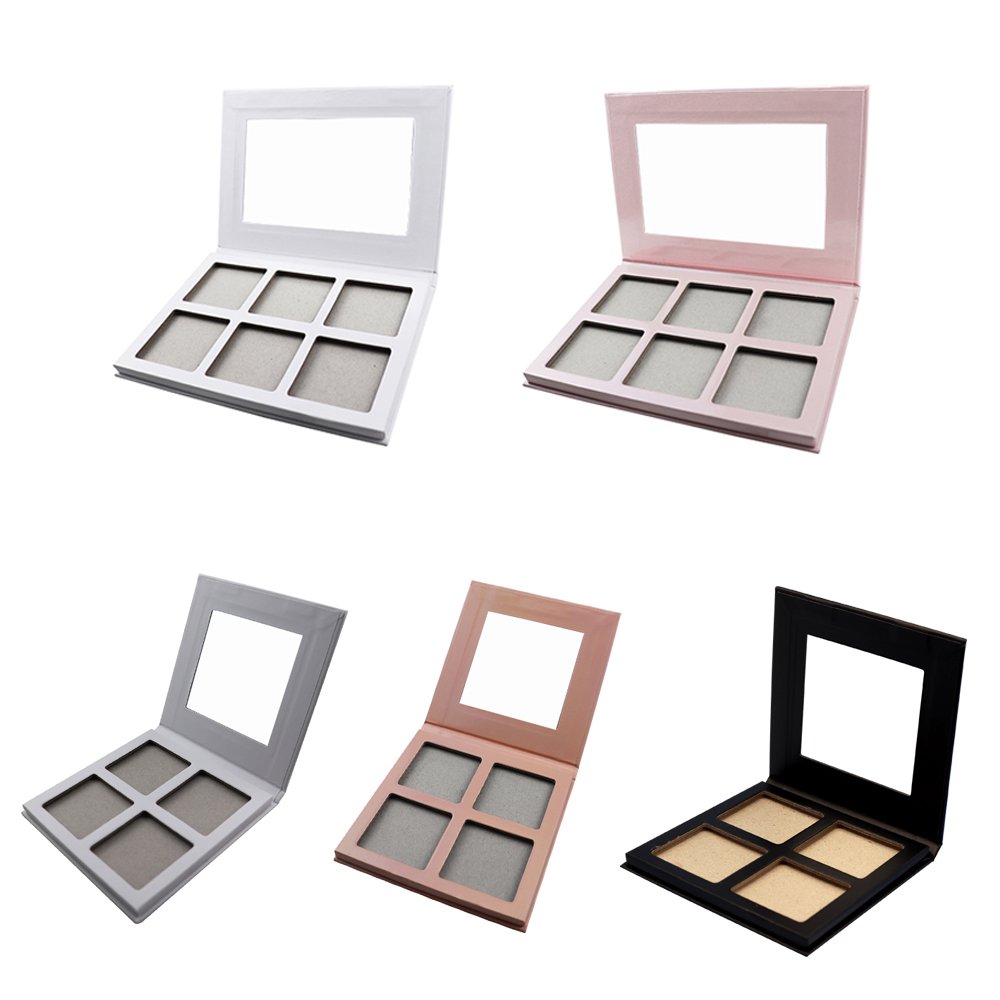 Customized Individually diy blush palette High Pigment blush Highlighter Palettes Private Label Baked Highlighter Makeup