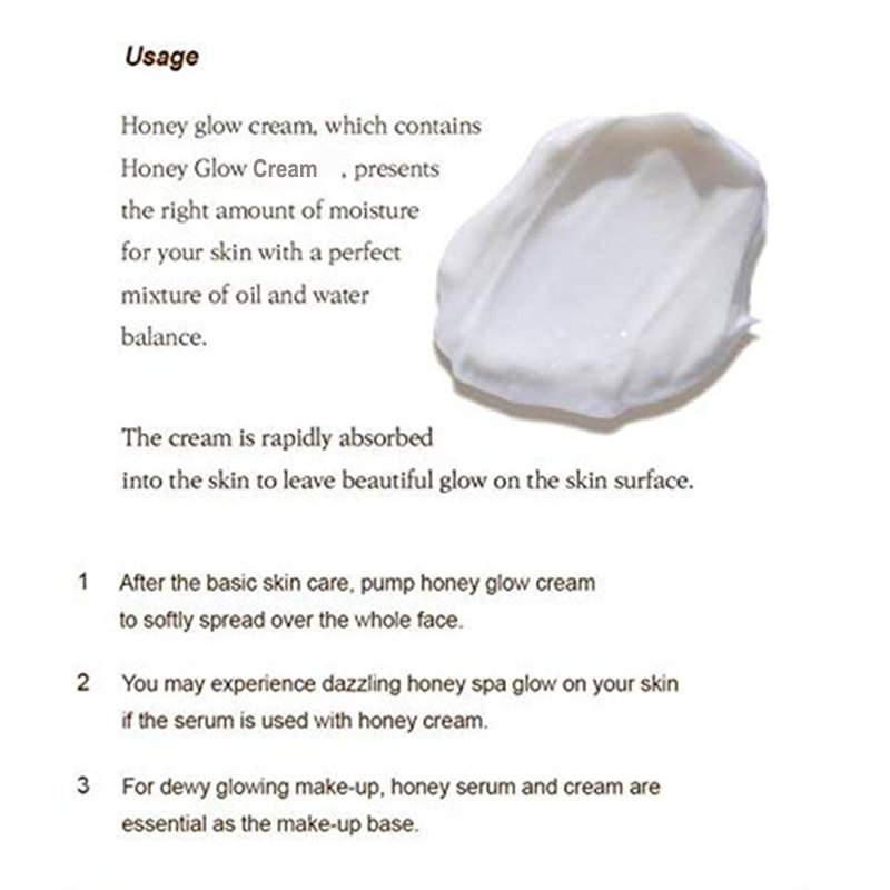 Anti Aging Natural Daily Facial Lotion Honey Bee Glow Collagen Radiance Cream Face Moisturizer