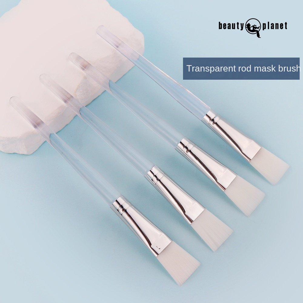 Beauty Planet Custom Face Cream Clay Brushes For Mask Wholesale Beauty Spa Tools Nylon Hair Clear Handle Facial Cleaning Brush