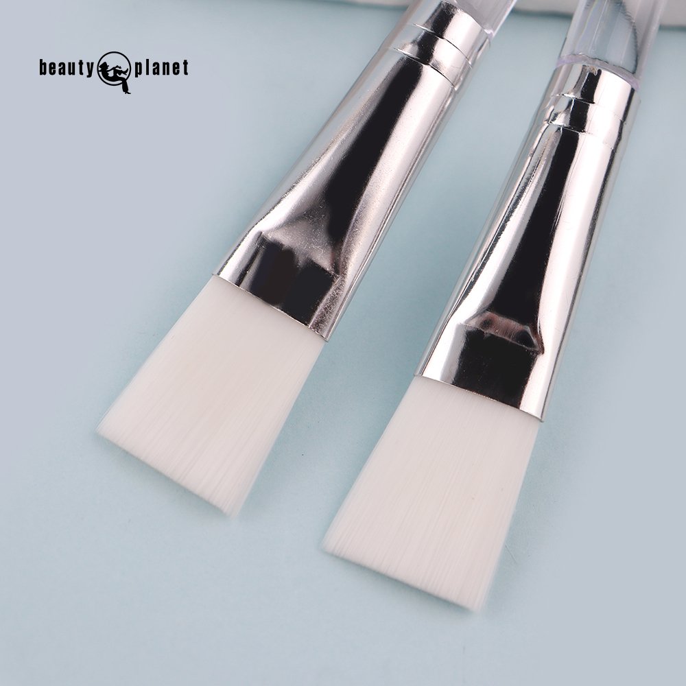 Beauty Planet Custom Face Cream Clay Brushes For Mask Wholesale Beauty Spa Tools Nylon Hair Clear Handle Facial Cleaning Brush