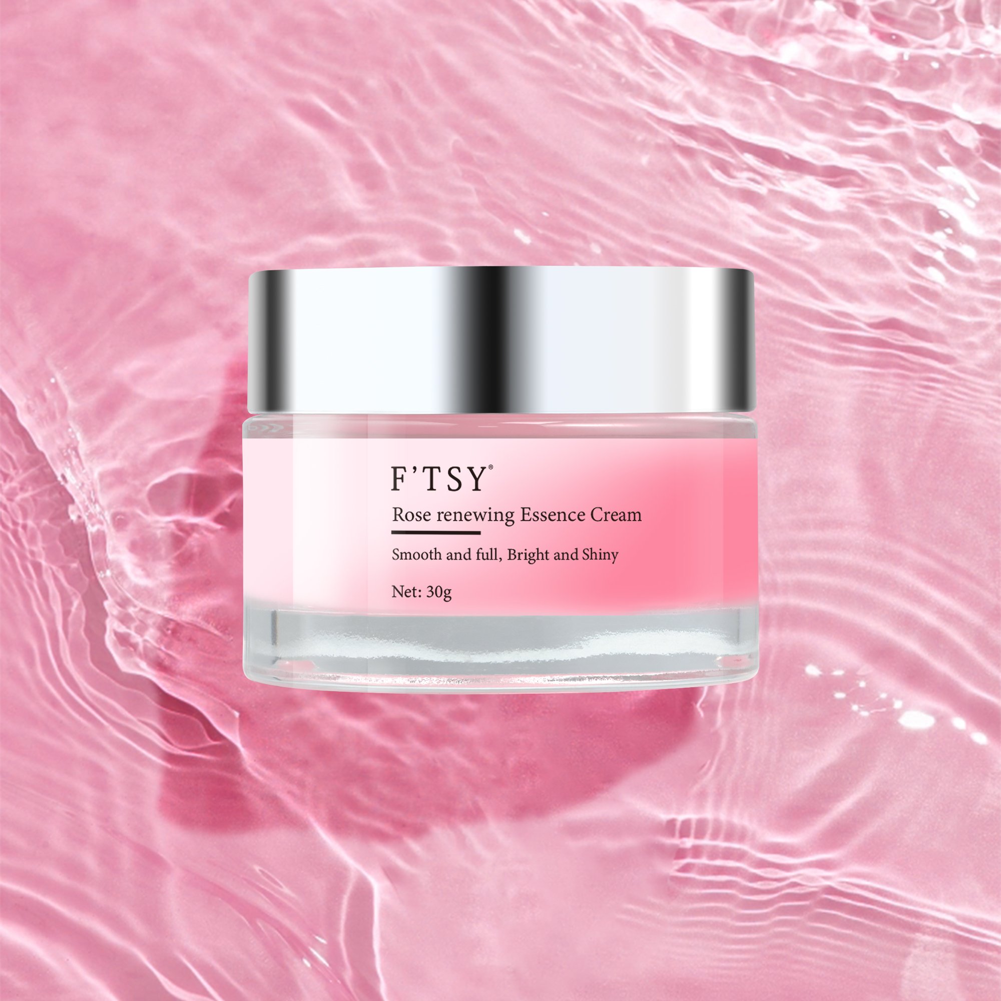 Factory OEM ODM Pink Rose Cream Moisture Lightening Cream Vitamin C Rose Moisturizer Face Cream
