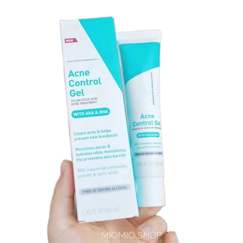 SA 40ml Acne Control Gel Moisturizing Face Cream with Vitamin C Organic & Vegan Ingredients Anti-Aging & Hydrating Properties