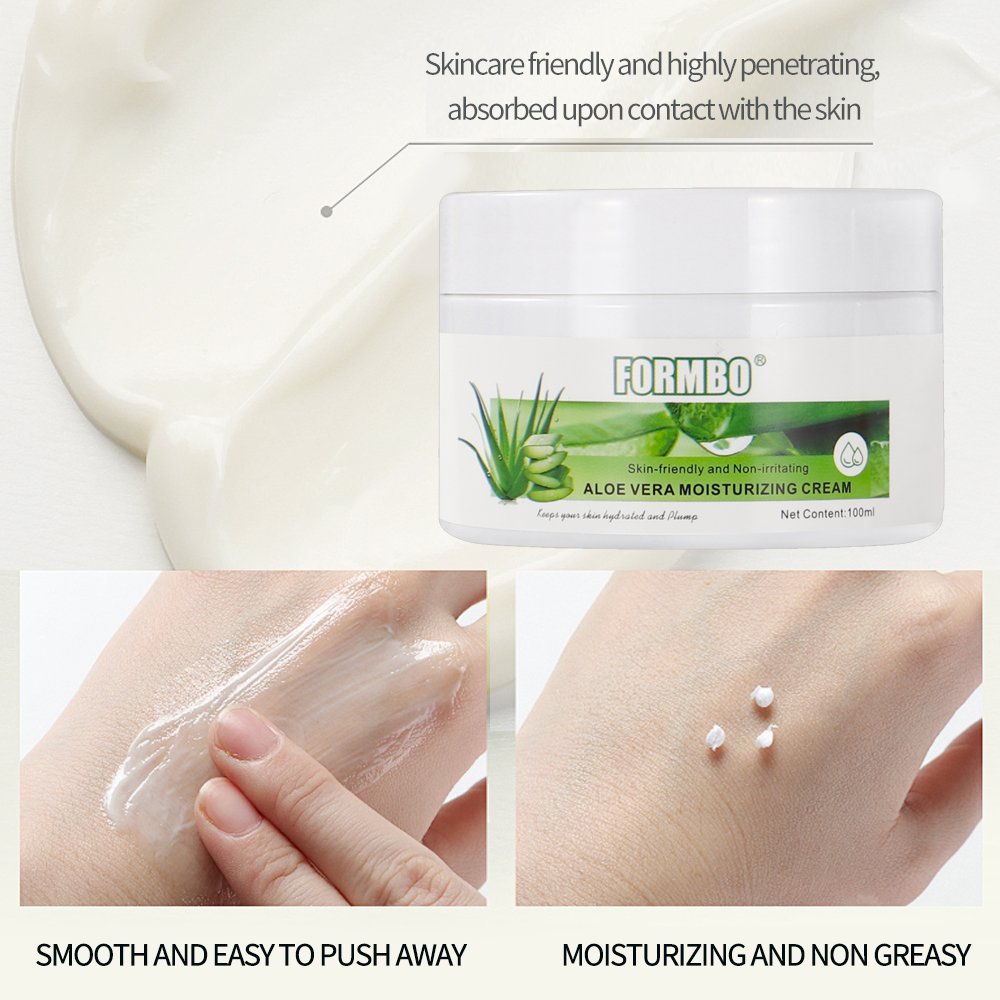Custom Logo Wholesale Skin Friendly Hydrating Moisturizing Nourishing Whitening Aloe Vera Vitamin C Face Cream 100ml