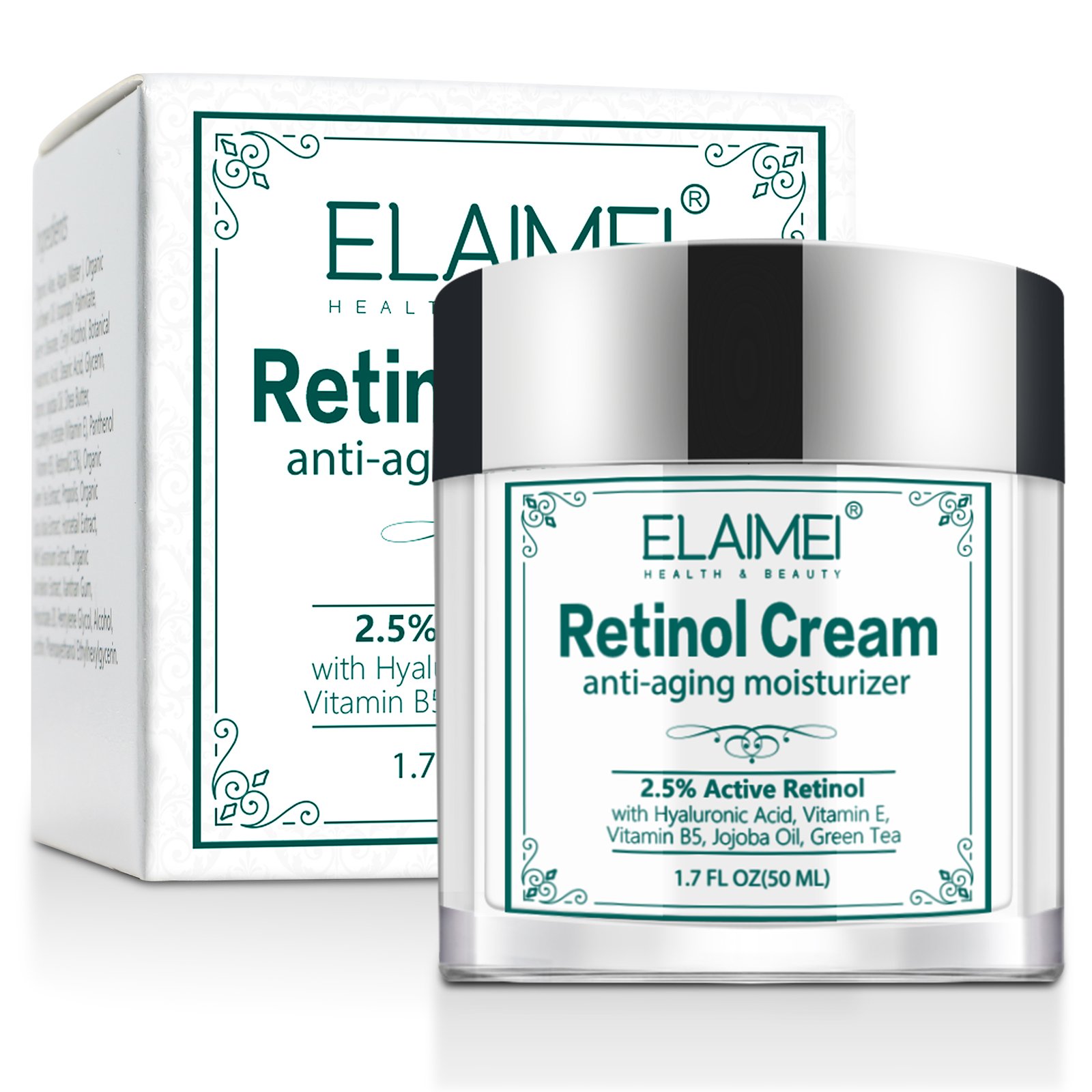 ELAIMEI Hyaluronic Acid Collagen Retinol Facial Cream Anti Aging Acne Moisturizer Face Cream