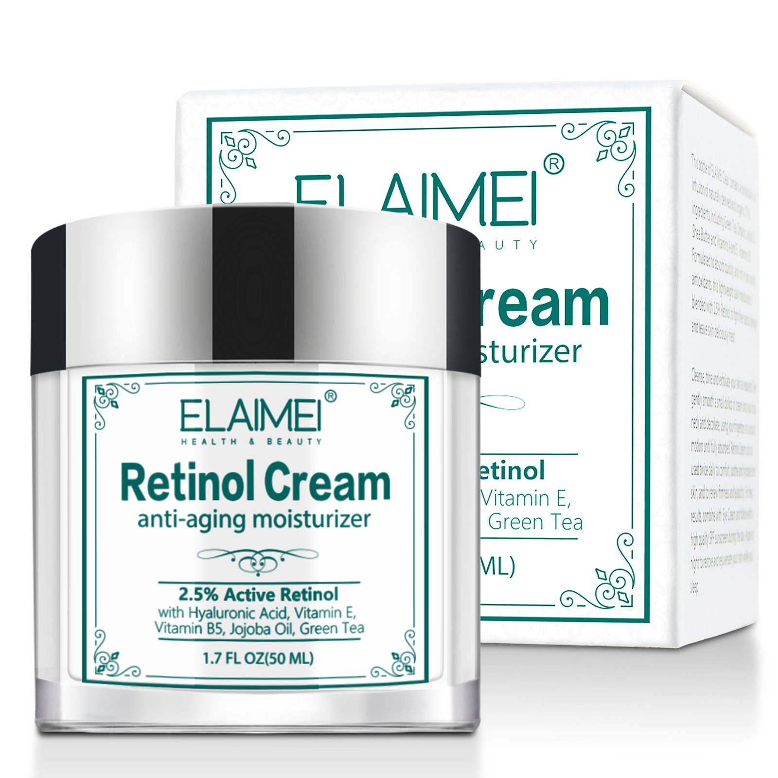 ELAIMEI Hyaluronic Acid Collagen Retinol Facial Cream Anti Aging Acne Moisturizer Face Cream