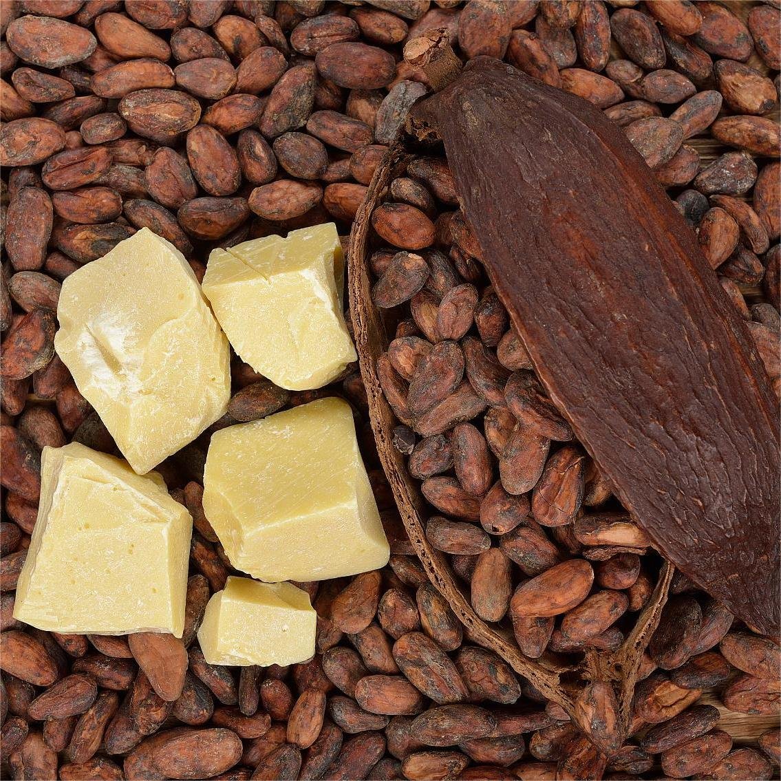 FF- African Natural Organic Cocoa Butter Supplier,1Kg,Unrefined Vegan Body Cream Lotion Cacao Raw Material Fair Trade Form Ghana