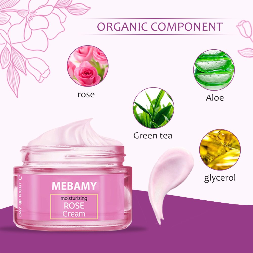 Private Label Organic Skin Care Moisturizing And Soothing Rose Face Cream For Day And Night Face Cream & Lotion (new)