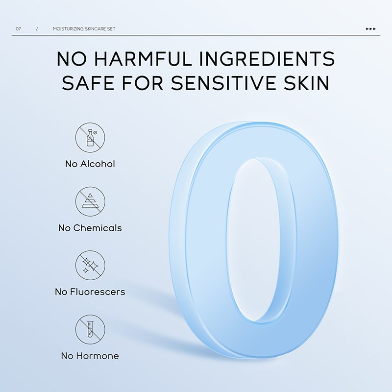 LAIKOU 3pcs Unisex Vitamin B5 Sodium Hyaluronate Serum Eye Face Cream Set Multi-Effect Moisturizing Skin Care Lightening Feature