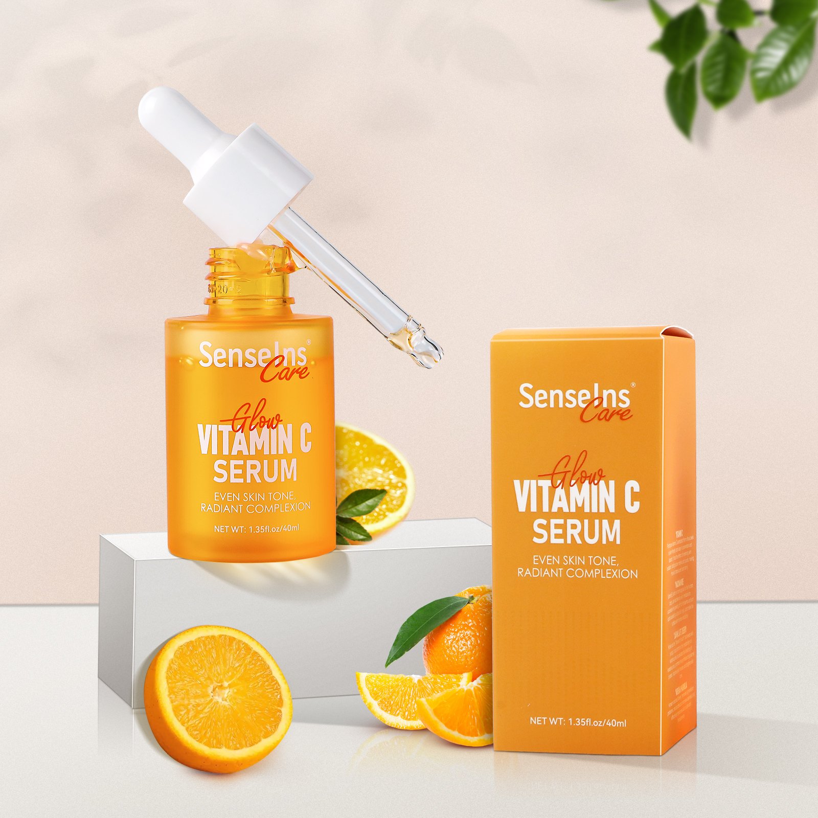 Hot Selling Vitamin C Serum Organic Whitening Dark Spot Remover Moisturizing Firming Pore Shrinking face Serum