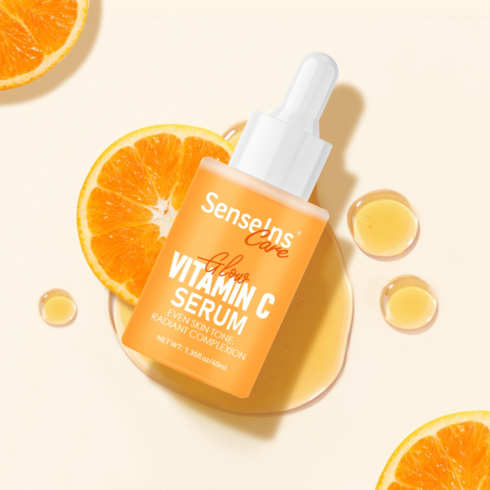 Hot Selling Vitamin C Serum Organic Whitening Dark Spot Remover Moisturizing Firming Pore Shrinking face Serum