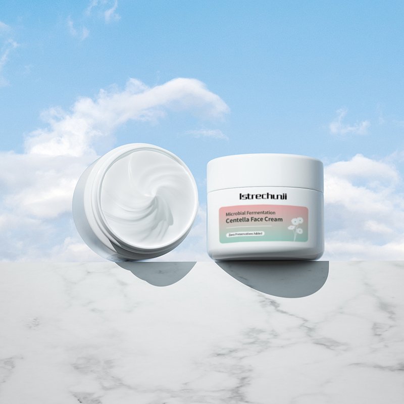 Microbial Fermentation Skincare Improve Skin Irritation Facial Serum Soothing Natural Organic Centella Asiatica Face Cream