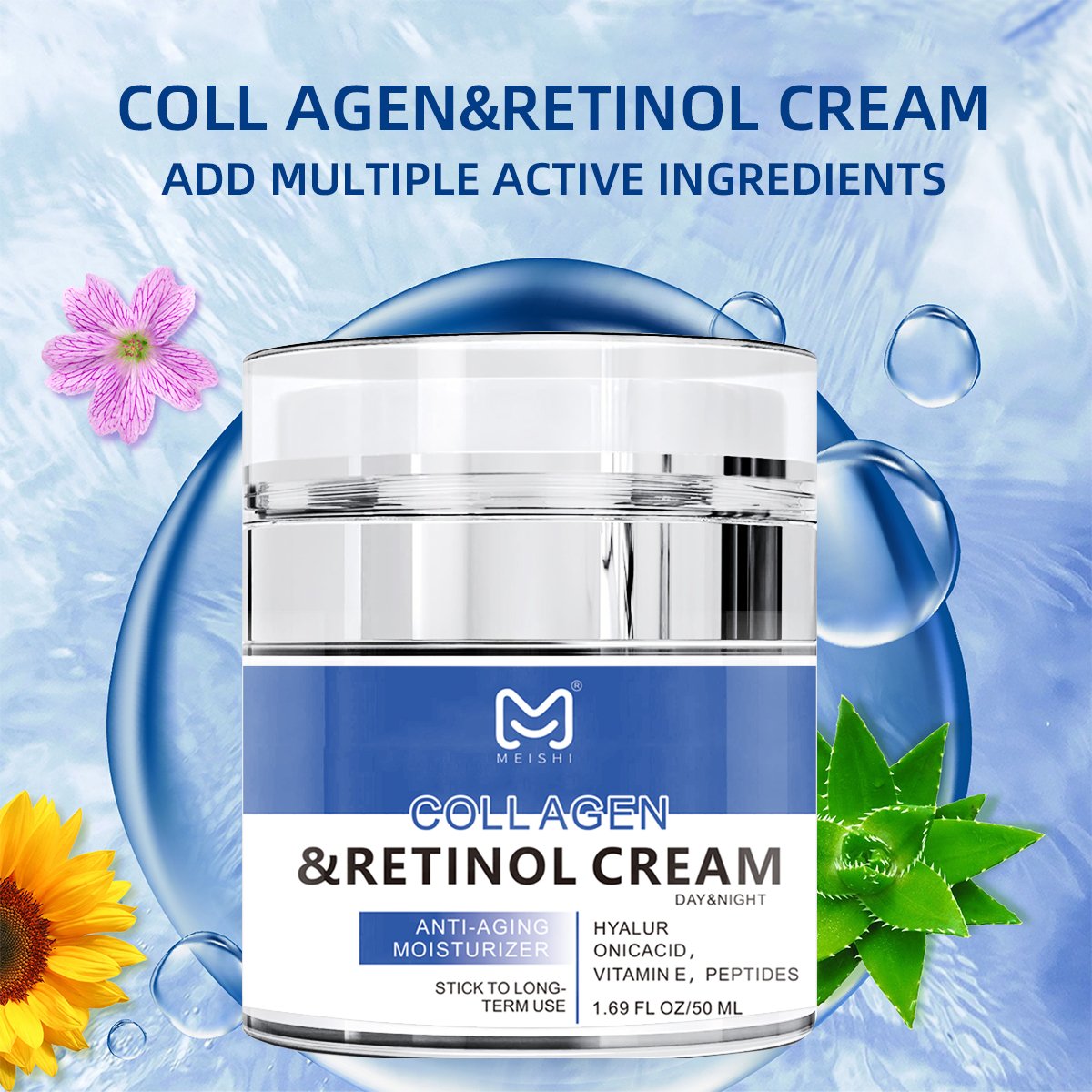 Private Label Antiage Dark Spot Whitening Lightening Retinol Night Skin Care Cream With Retinol