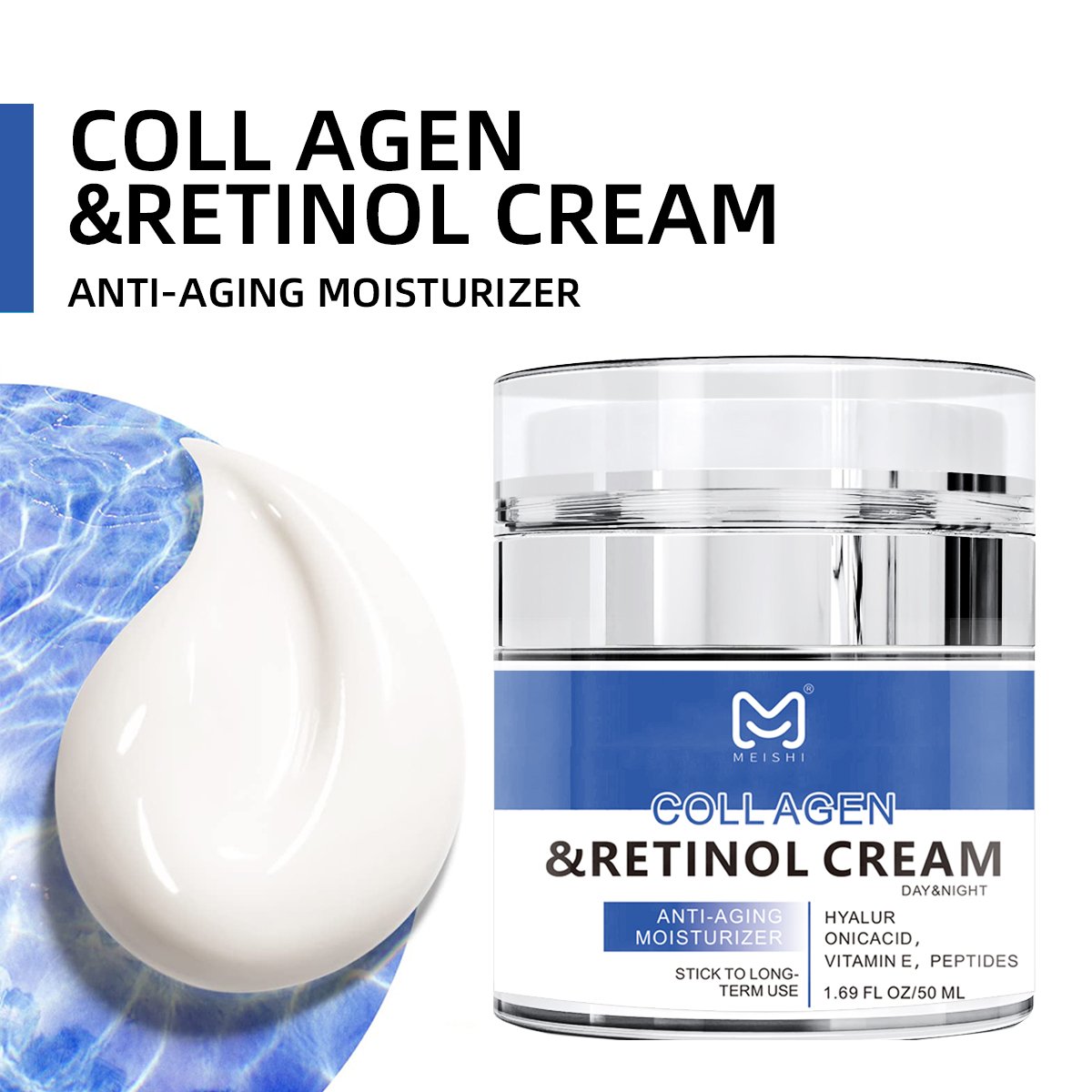 Private Label Antiage Dark Spot Whitening Lightening Retinol Night Skin Care Cream With Retinol