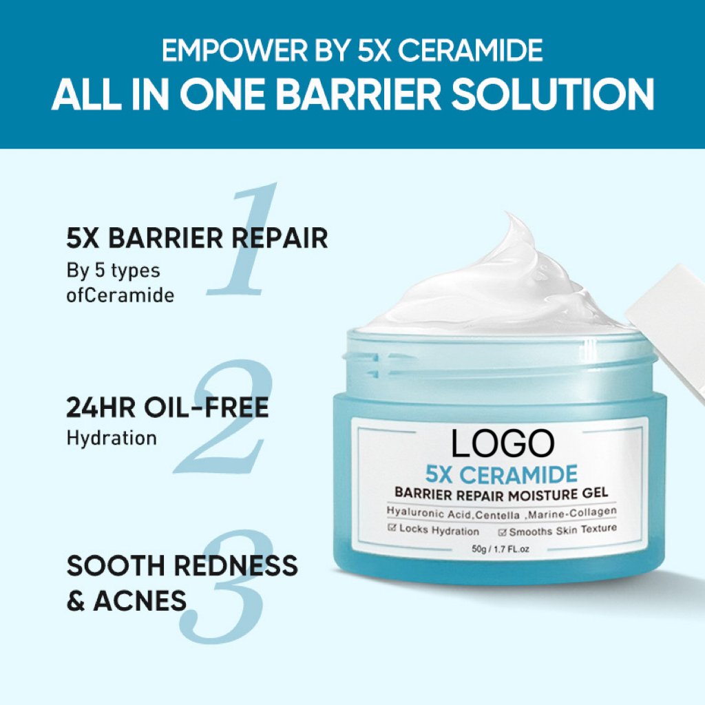 Wholesale Price 5X Ceramide Barrier Repair Skin Care Cream Moisturizer Ceramide Face Cream