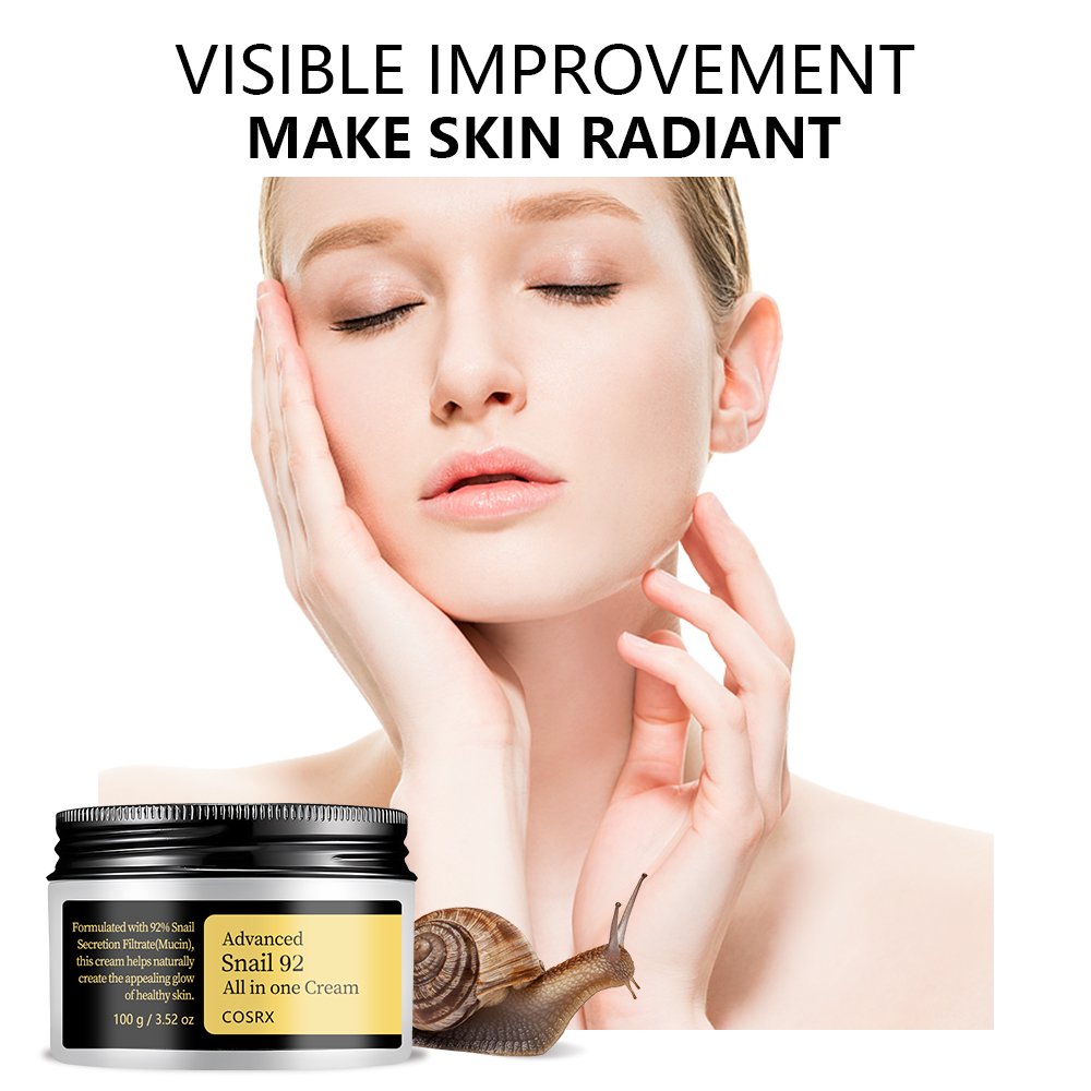 100g Advanced Snail 92 All In One Cream Premium Tone-up Moisturizing Face Cream