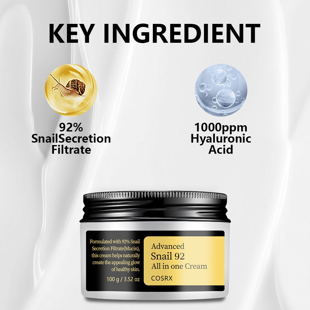 100g Advanced Snail 92 All In One Cream Premium Tone-up Moisturizing Face Cream