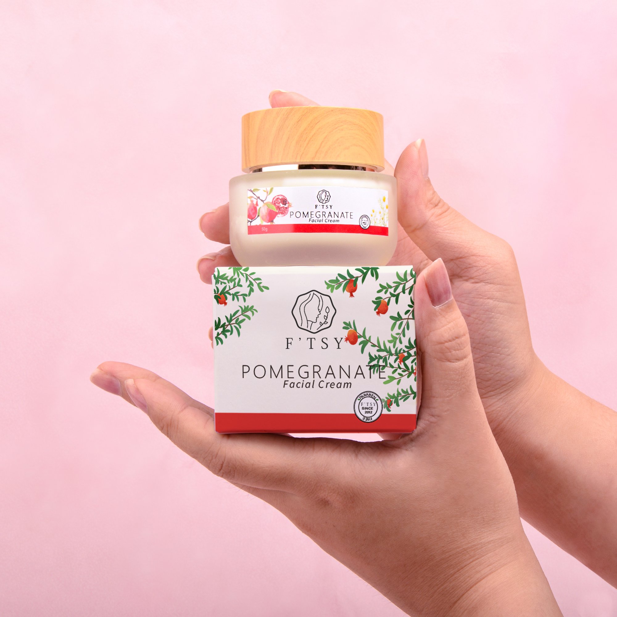 OEM Skin Care Red Pomegranate Cream Moisturizer Hydrating Rejuvenating Anti-aging Brightening Face Cream