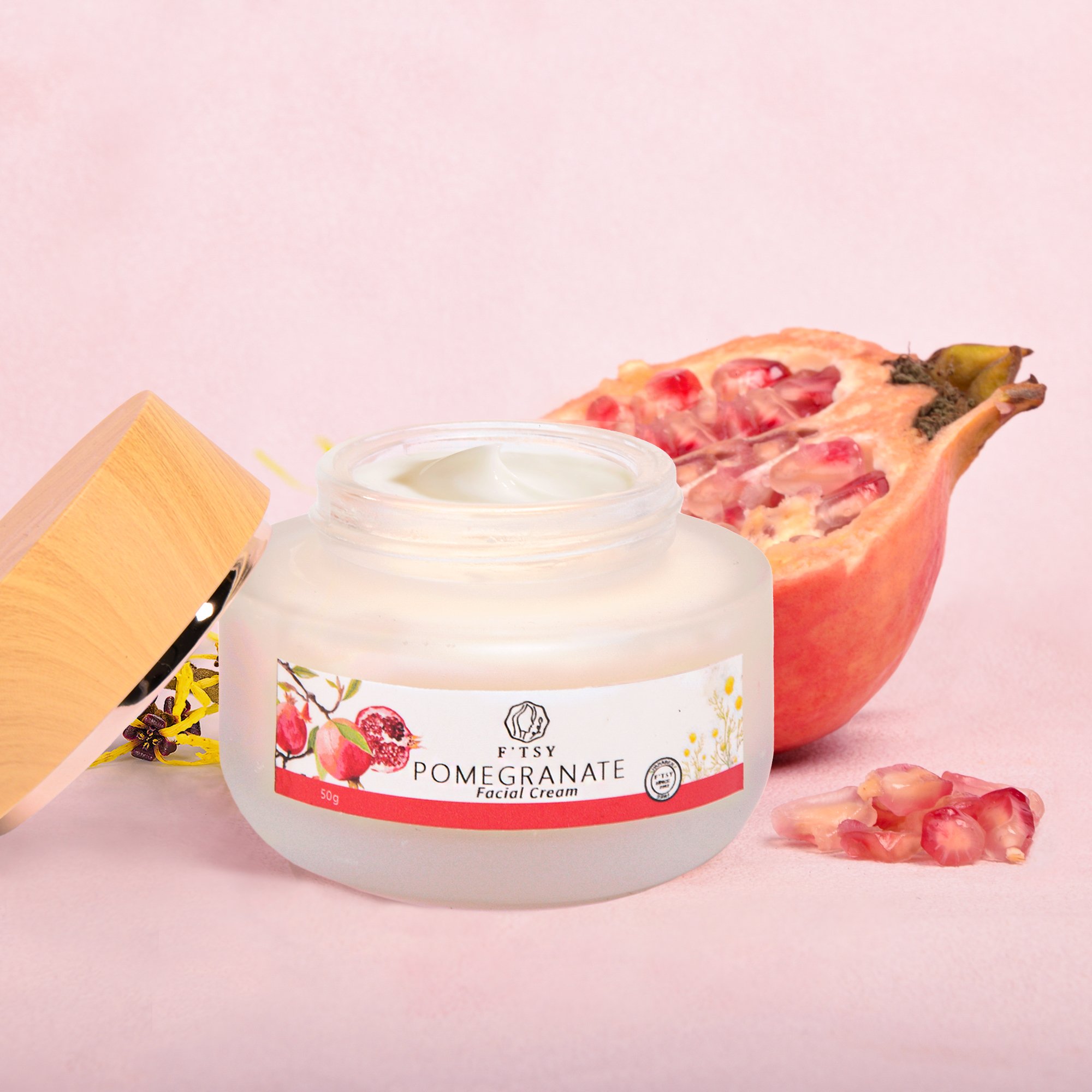 OEM Skin Care Red Pomegranate Cream Moisturizer Hydrating Rejuvenating Anti-aging Brightening Face Cream