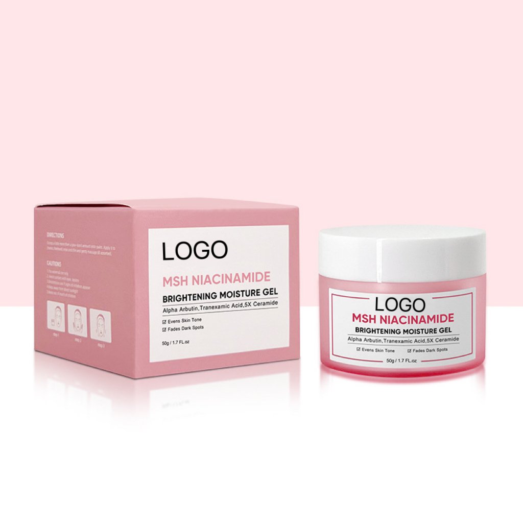 Private Label Msh Niacinamide Brightening Moisture Gel Alpha Arbutin Tranexamic Acid Moisturizer Soothing Whitening Face Cream