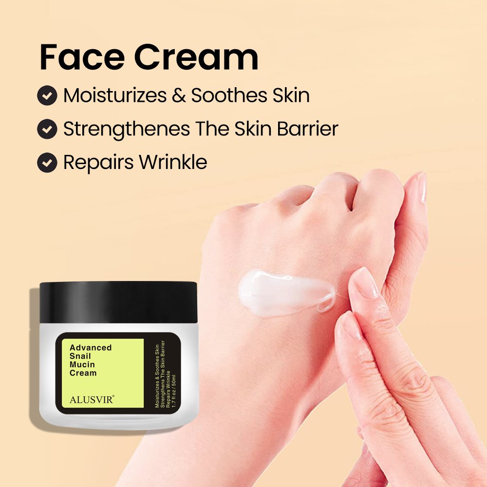 In Stock Snail Mucin Skin Care Products Private Label Natural Women Face Moisturizer Anti Aging Wrinkles Firm Lift Face Cream