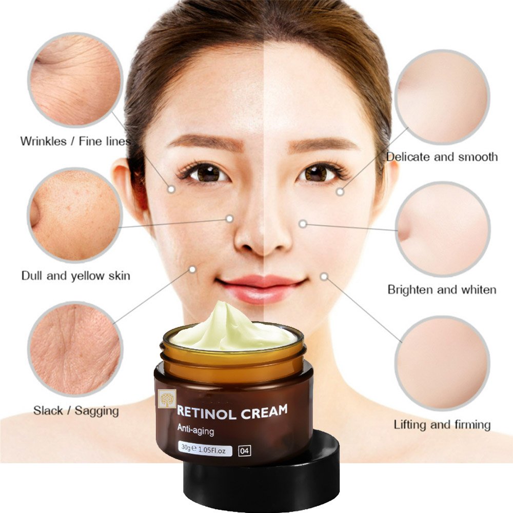Wholesale Retinol Face Cream Kojic Acid Anti-Aging Wrinkle Beauty Dark Spot Removing Acne Skin Whitening Lightening Properties