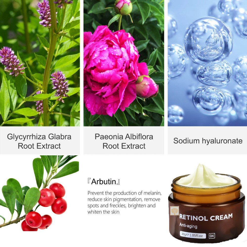 Wholesale Retinol Face Cream Kojic Acid Anti-Aging Wrinkle Beauty Dark Spot Removing Acne Skin Whitening Lightening Properties