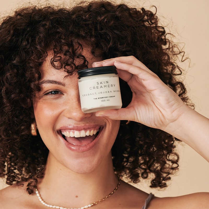 Organic Natural All-Purpose Moisturiser Everyday Cream Jar 100ml Luxury For Face And Body