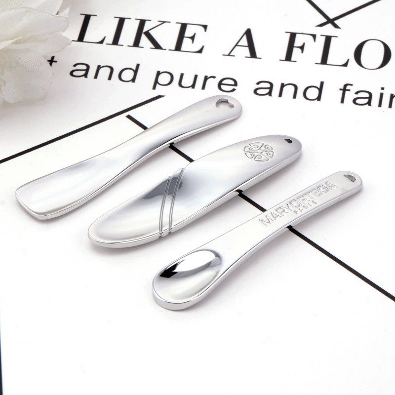 Custom Metal Spatula Face Cream Mask Mixing Spoon Cosmetic Spatulas Makeup Spoon