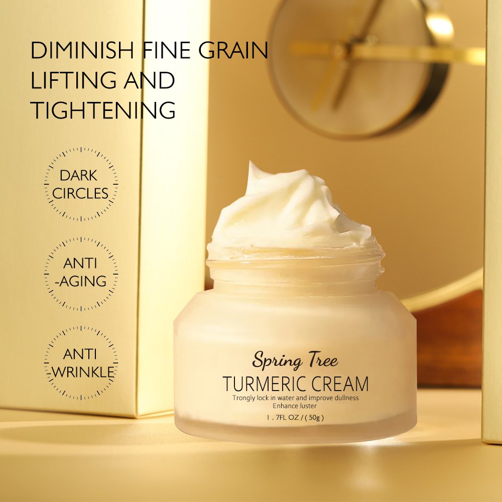 Private Label Skin Care Moisturizing Whitening Facial Cream Dark Spot Removal Brightening Turmeric Face Cream For Women