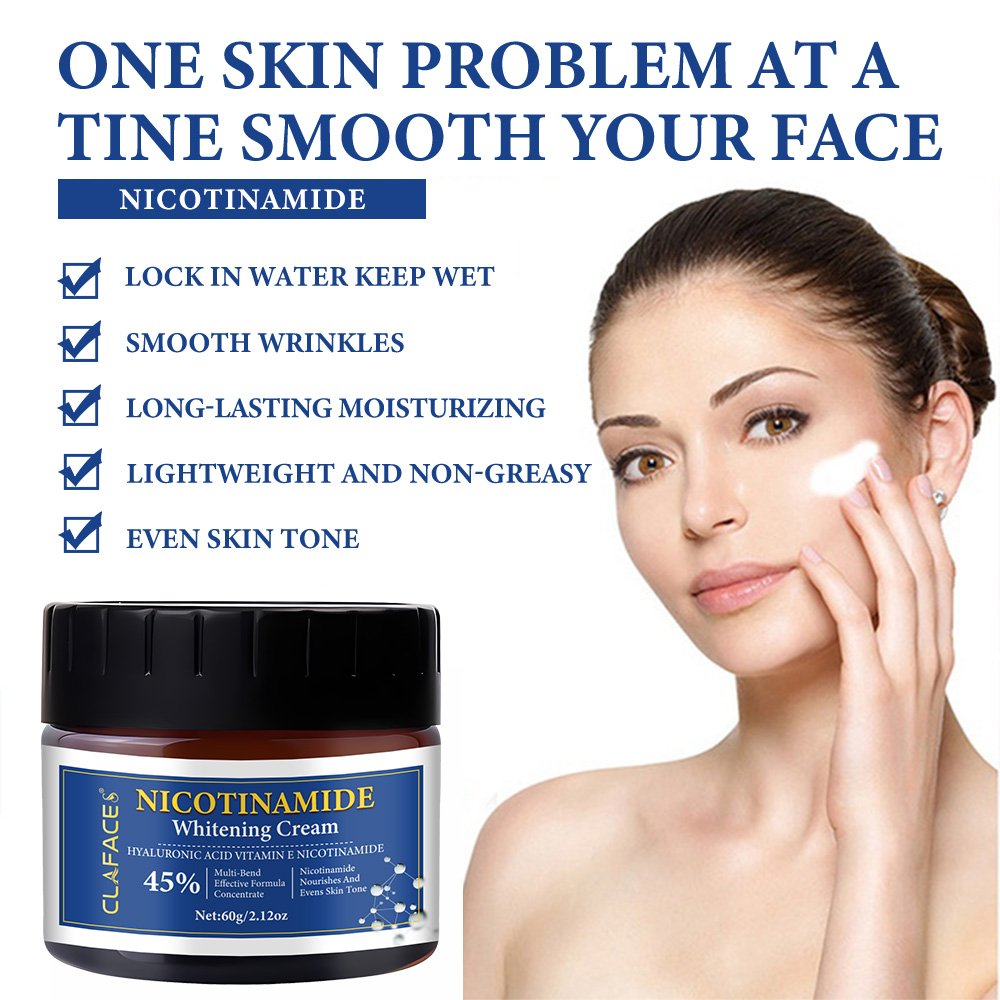 New Version 60G Hyaluronic Acid Vitamin E Niacinamide Whitening Face Cream