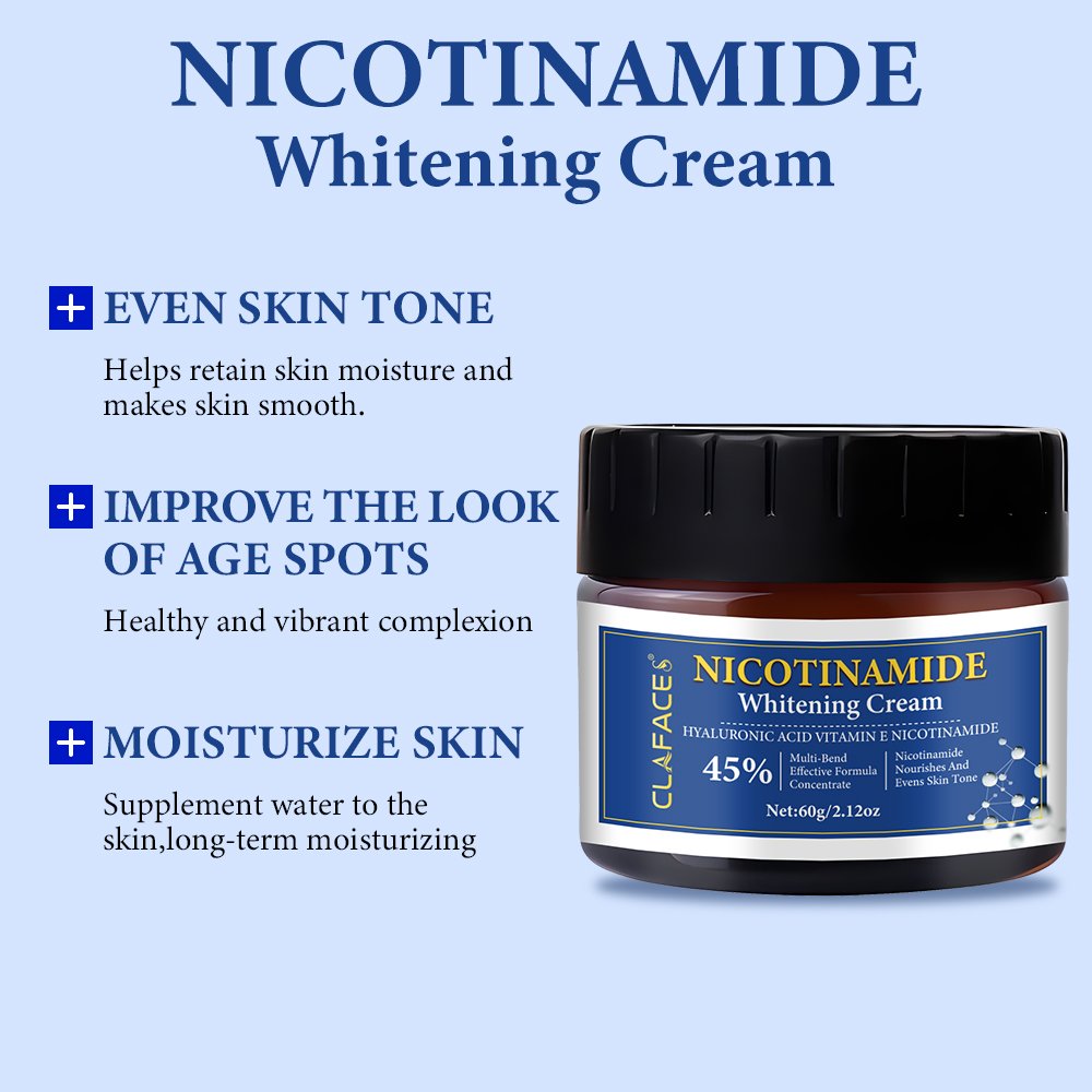 New Version 60G Hyaluronic Acid Vitamin E Niacinamide Whitening Face Cream