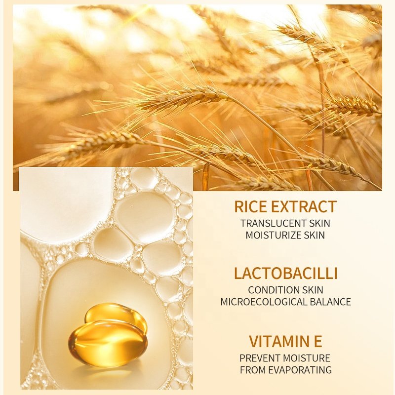 Rice Face Cream Rice Bran Essence Vitamin C E Niacinamide Retinol Anti-wrinkle Nourish Improves Moisture Glowing Skin Care Cream