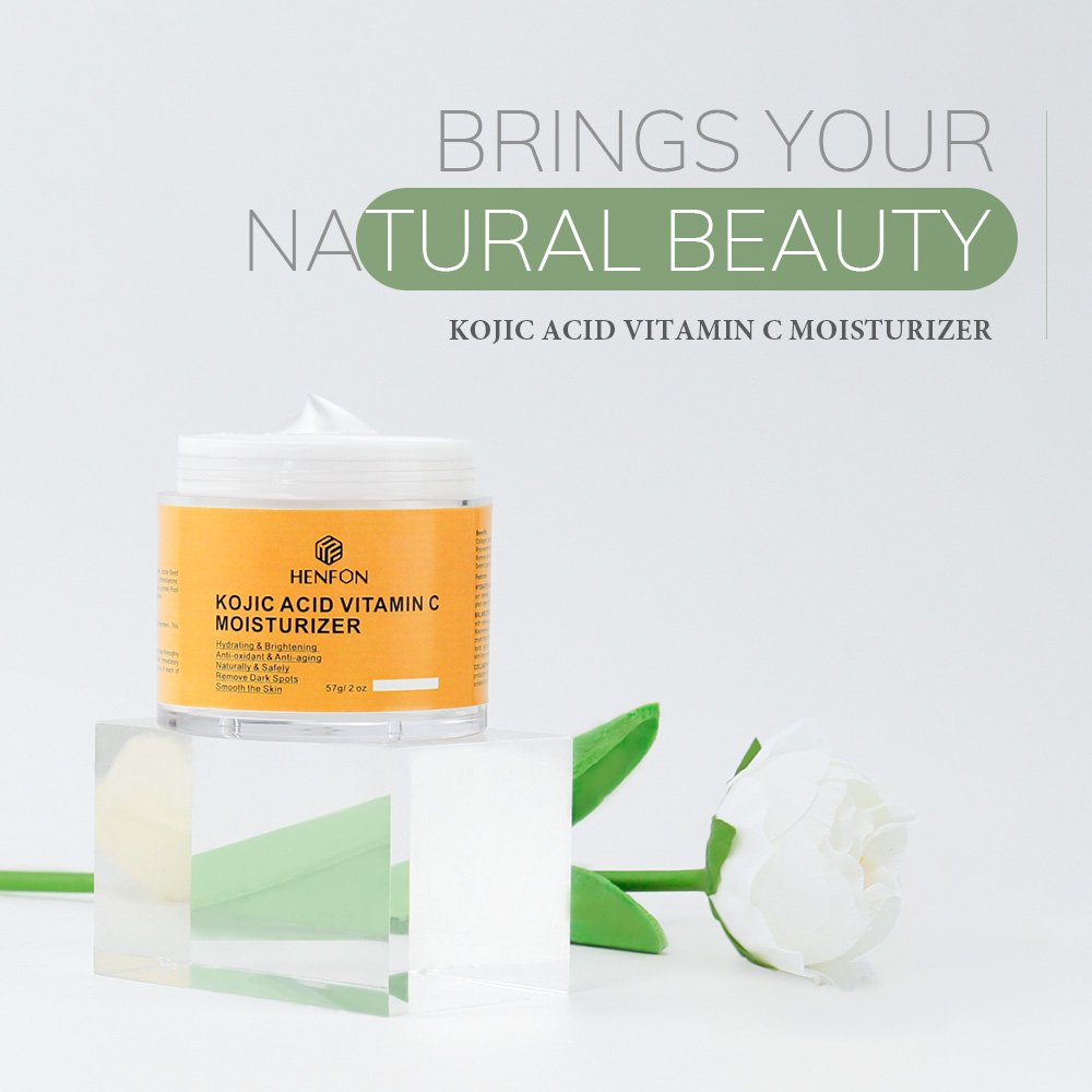 Korean Face Skin Care Kojic Acid Whitening Cream With Vitamin C