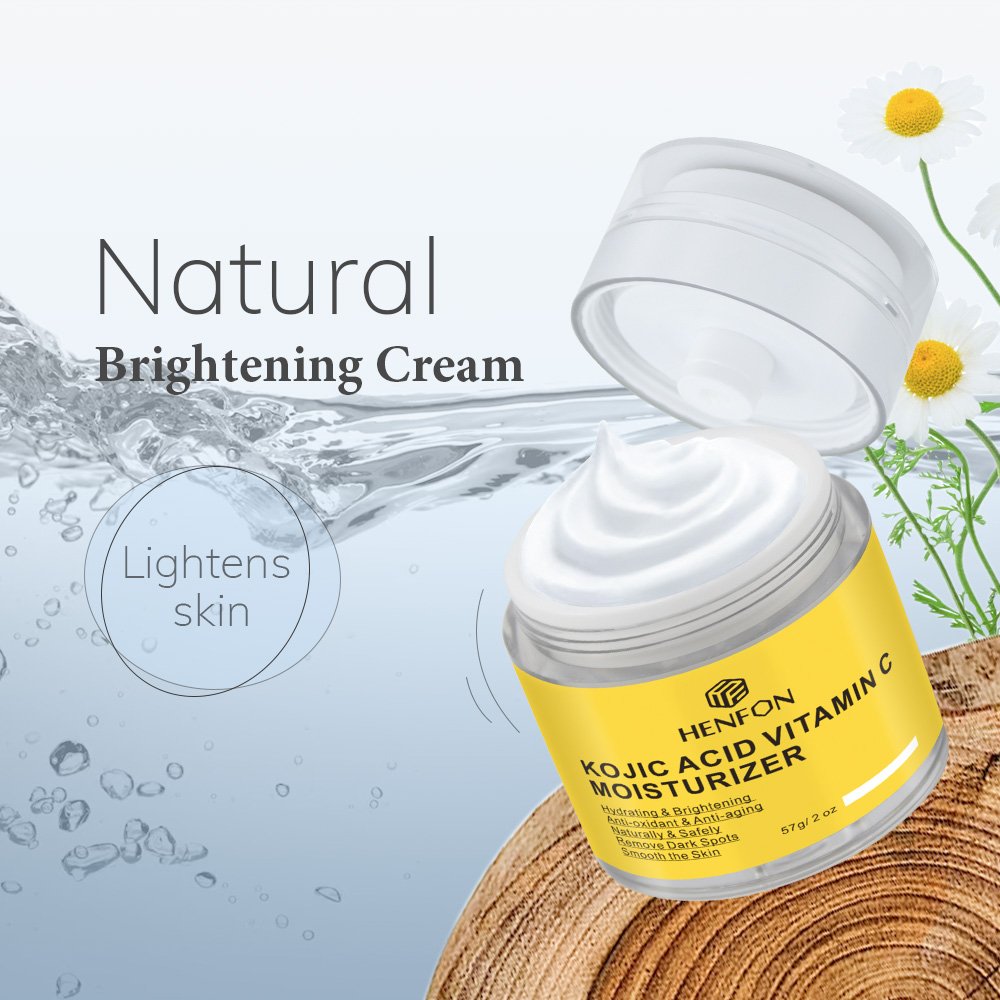 Korean Face Skin Care Kojic Acid Whitening Cream With Vitamin C