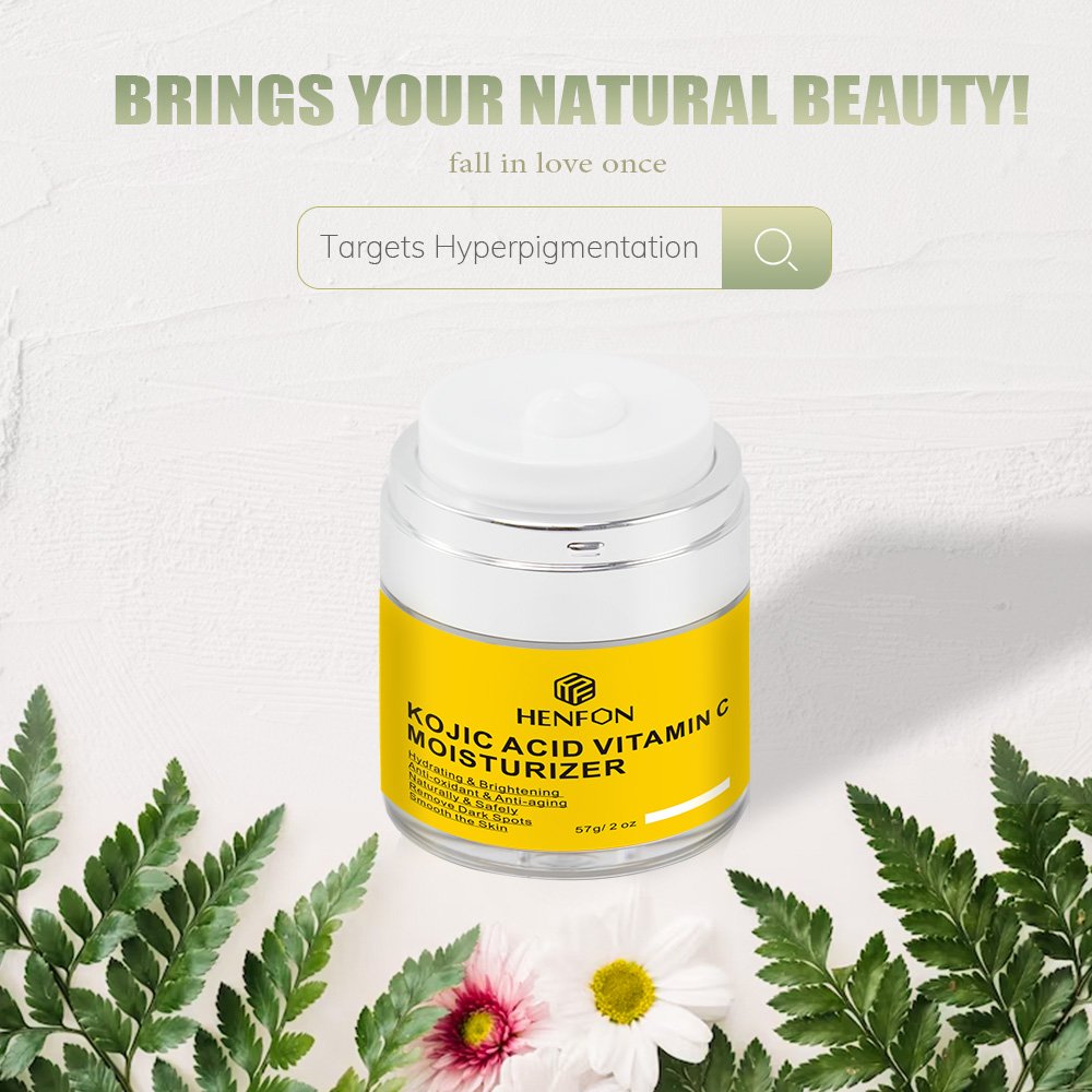 Korean Face Skin Care Kojic Acid Whitening Cream With Vitamin C