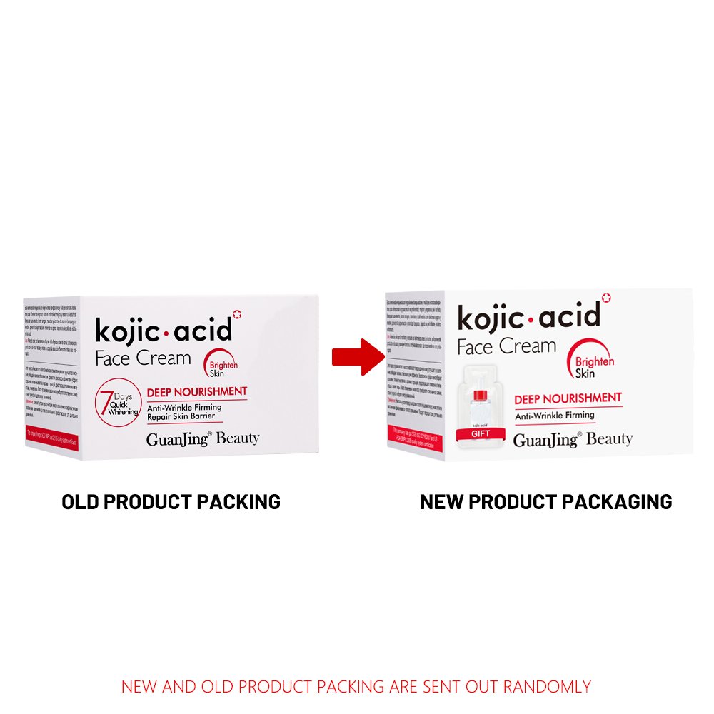 GuanJing moisturizing kojic acid face cream skin whitening cream for dark black skin