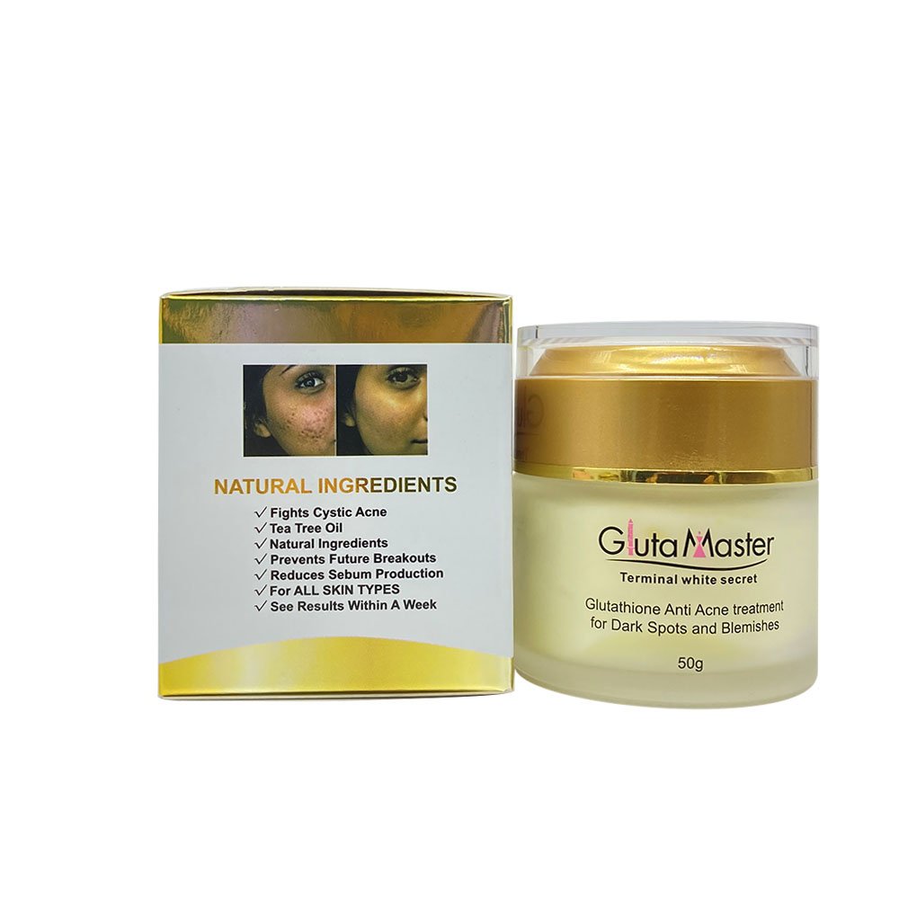 Gluta Master Natural Whitening Anti Acne Treatment Face Cream with Glutathio Removal Pigmentation for Dark Spots and Blemishes